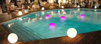 Private Pool and Patio - Ledcore Glowlines Project